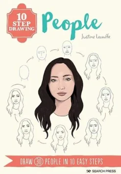 10 Step Drawing: People: Draw 30 People in 10 Easy Steps