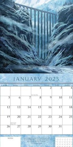 A Song of Ice and Fire 2025 Calendar: Illustrations by Eddie Mendoza