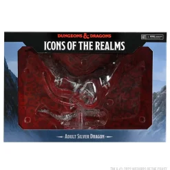 Adult Silver Dragon Dungeons & Dragons Icons of the Realms Figur