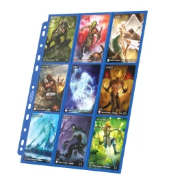 Album Pages Side-Loading 18-Pocket Blue Standard Size (10) Portfolio