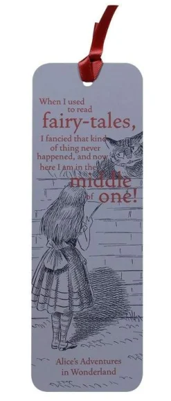 Alice in Wonderland Paper Bookmark
