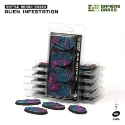 Alien Infestation Bases Oval 60 mm (4)