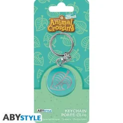 Animal Crossing Leaf Logo Keychain