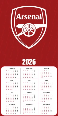 Arsenal Fc Legends 2026 Square Calendar