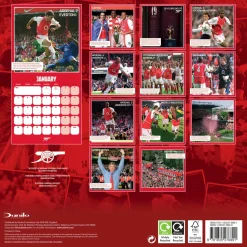 Arsenal Fc Legends 2026 Square Calendar