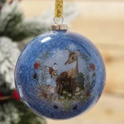 Bambi Enchanted Forest Christmas Baubles Set of 7