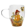 Belle Floral Decorative Glass Mug