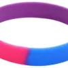 Bisexual Flag Colours Silicone Bracelet Item