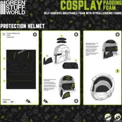 Black 6mm Cosplay Padding Foam 300x400mm