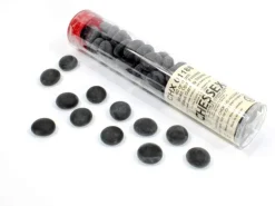 Black Opaque Glass Stones (40+) Counter