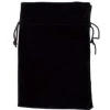 Black Velour Dice Pouch (L) Terningpose