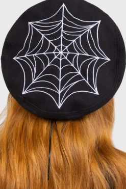 Black Widow Beret Hat