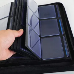 Black Zipped 9-Pocket Toploader Binder