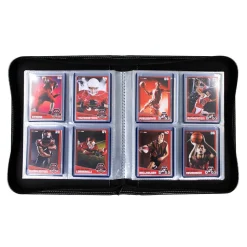 Black Zippered 4-Pocket Toploader PRO-Binder