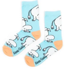 Blue Moomin Ladies Socks