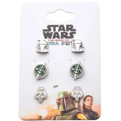 Boba Fett Symbols Earring Set
