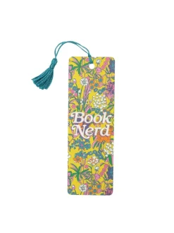 Book Nerd Floral Bookmark