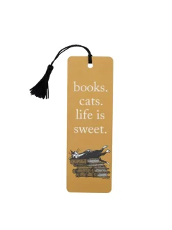 Books. Cats. Life is Sweet. Bookmark