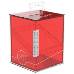 Boulder Deck Case Clear Ruby Standard Size (100+)