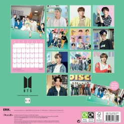 BTS 2026 Wall Calendar - multi language