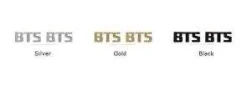 BTS Style Gold Logo Earrings