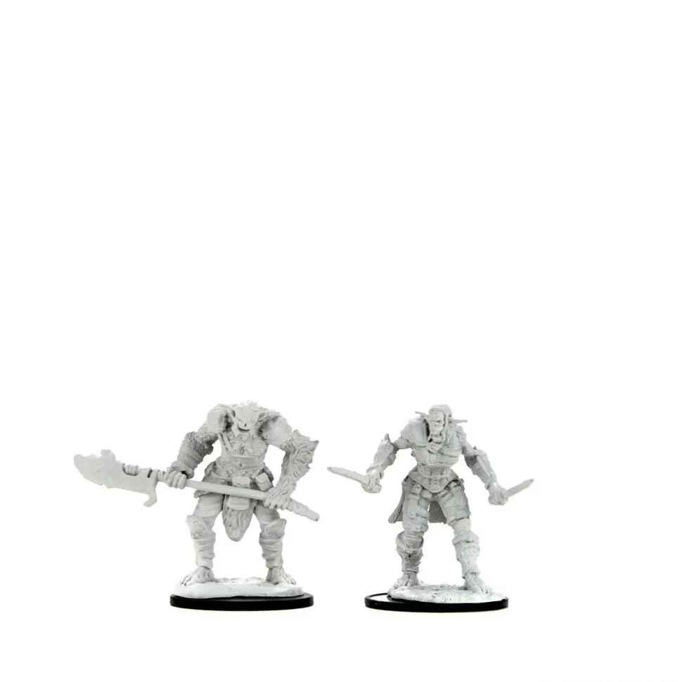 Bugbear Male Barbarian & Bugbear Female Rogue (Wave 15) Dungeons & Dragons Nolzurs Marvelous Unpainted Miniature Figur