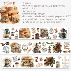 Caffeine Canvas Wide  PET Tape