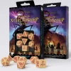 Call of Cthulhu Masks of Nyarlathotep Poly Beige /Red (7) Terningsett, Call of Cthulhu RPG