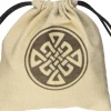 Celtic Beige & Black Dice Bag Terningpose