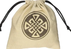 Celtic Beige & Black Dice Bag Terningpose