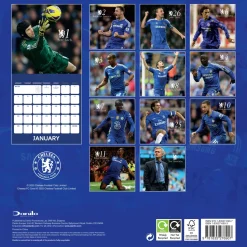 Chelsea Fc Legends 2026 Square Calendar