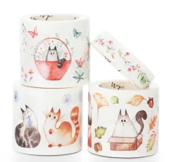 Chonky Cat Washi Tape Sticker Set