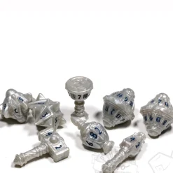 Cleric Poly Spirited Steel (8) Terningsett, PolyHero