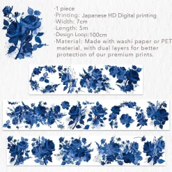 Cobalt Blue Wide PET Tape