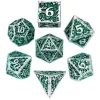 Colorful Metal Poly Pattern Druid Green /Silver (7)