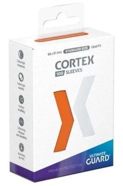 Cortex Sleeves Orange Standard Size (100) Kortlommer, Cortex