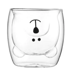 Cutie Bear Clear Double-Walled Glass 280 ml