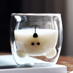 Cutie Bear Clear Double-Walled Glass 280 ml