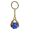 D20 Keychain Dragon Claw Blue