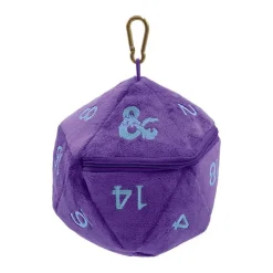D20 Royal Purple and Sky Blue Phandelver Plush Dice Bag