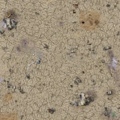 Desert Wasteland 90 x 90 cm Gaming Mat