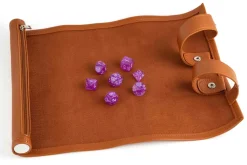 Dice Rolling Scroll Leather Brown