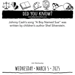 Did You Know? 2025 Day-to-Day Calendar