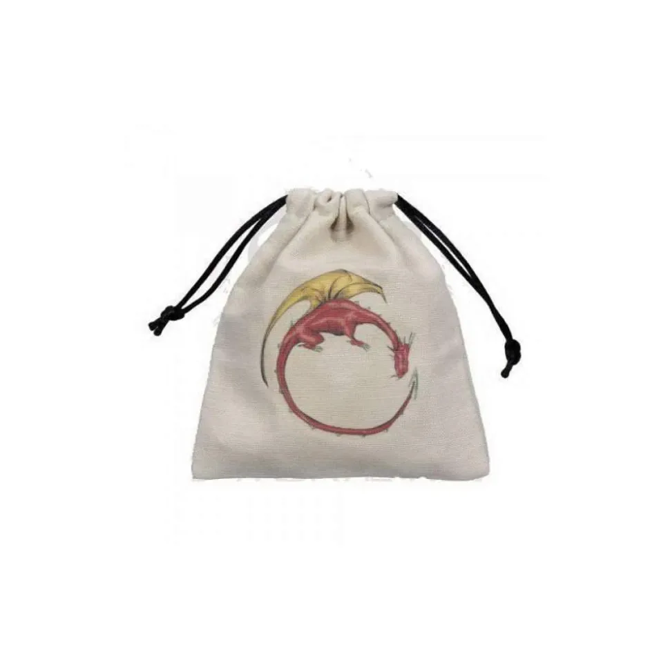 Dragon Beige & Multicolor Dice Bag Terningpose