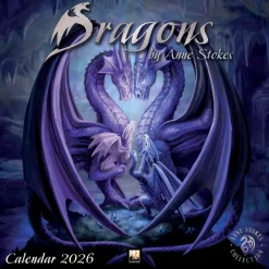 Dragons by Anne Stokes Wall Calendar 2026 (Art Calendar)