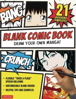 Draw Your Own Manga: Blank Comic Book (With 21 Different Templates)