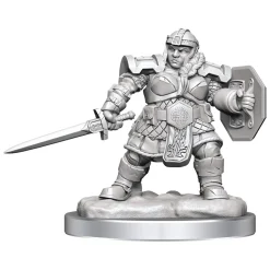 Dwarf Female Fighter (Wave 16) Dungeons & Dragons Nolzurs Marvelous Unpainted Miniature Figur