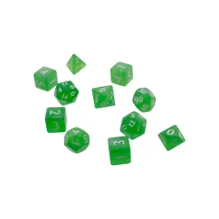 Eclipse Poly 11 Dice Set Lime Green