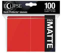 Eclipse PRO-Matte Apple Red Standard Size Sleeves (100)