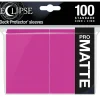 Eclipse PRO-Matte Hot Pink Standard Size Sleeves (100)